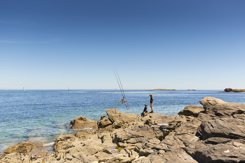 Pêche rochers Baie de Quiberon