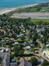 Camping de la plage - vue aérienne principale Camping de la plage - vue aérienne principale