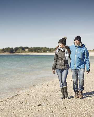 Balade en hiver sur les plages de Plouharnel et d'Erdeven en Bretagne Sud, Morbihan 