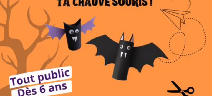 P’tit Atelier Créatif : Fabrique ta chauve-souris