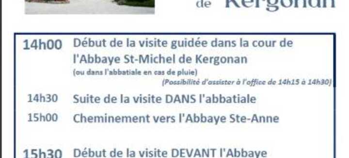 Visites guidées aux abbayes de Kergonan Visites guidées aux abbayes de Kergonan