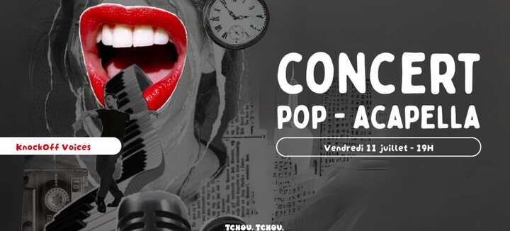 Concert par KnockOff Voices (pop-acapella) - Tchou Tchou Quiberon Concert par KnockOff Voices (pop-acapella) - Tchou Tchou Quiberon