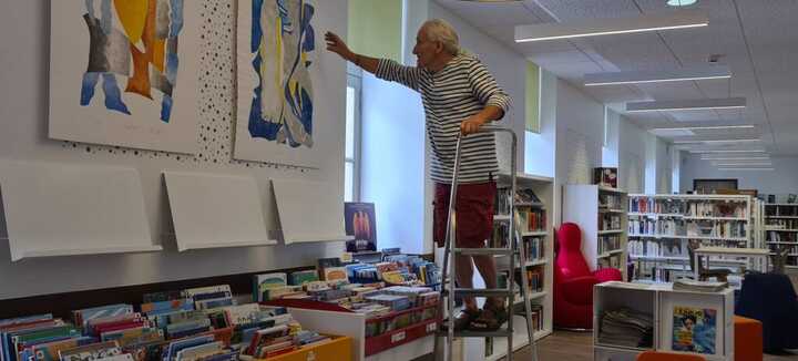 Exposition d’œuvres réalisées par mc3, artiste plasticien : gravures et gaufrages