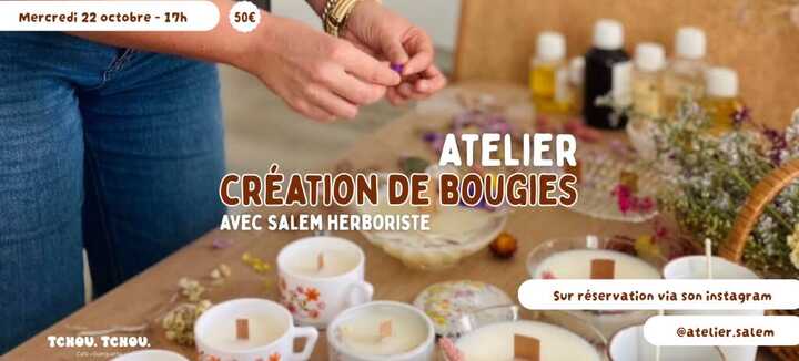 Création de bougies avec Salem Herboriste Création de bougies avec Salem Herboriste