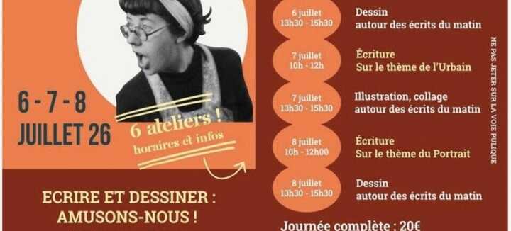 Écrire et Dessiner: Amusons-nous!