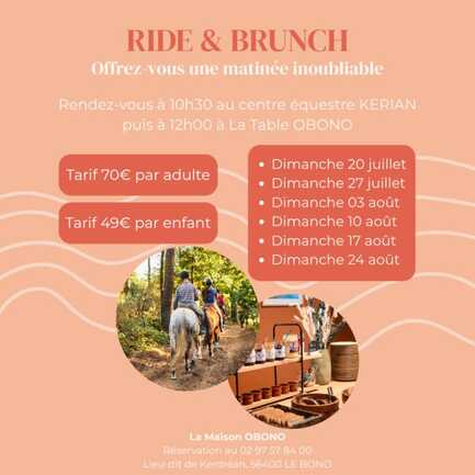 Affiche A4 Ride & Brunch - post insta Ride & Brunch