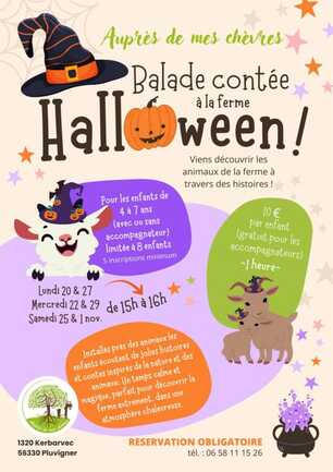 Balade contée à la ferme Halloween !