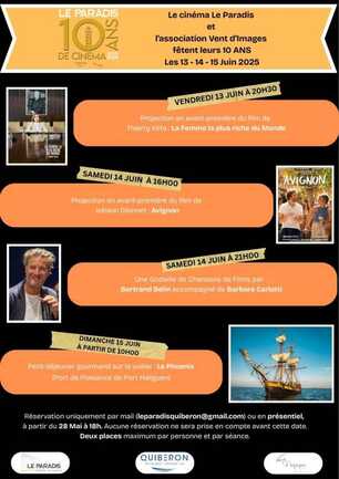Le cinéma le Paradis et l’association Vent d’Images fêtent leur 10 ans et vous invitent : - 1
