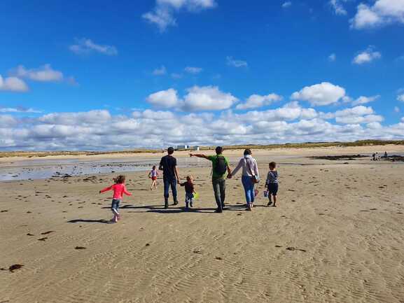 Exploration de la plage