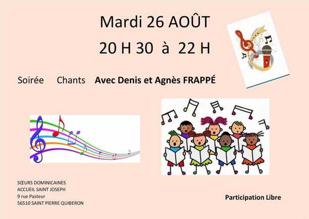 mardi 26 août Denis et Agnès