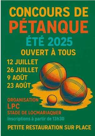 Concours de pétanque à Locmariaquer