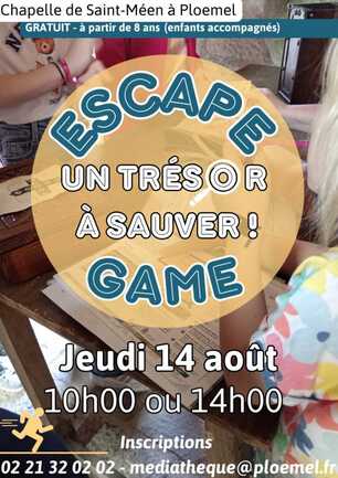 Affiche escape game Saint-Méen