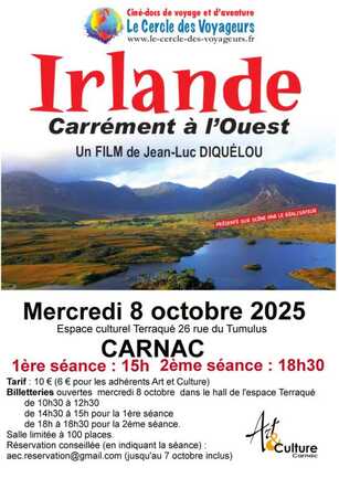 Ciné-conférence sur l'Irlande: "Carrément à l'Ouest"