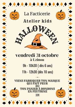 Atelier laine feutrée spécial Halloween