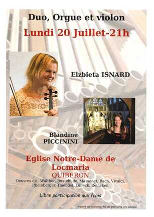 Orgue et violon Blandine Piccinini et Elsbieta Isnard