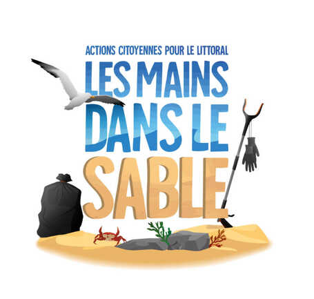 Logo les mains dans le sable