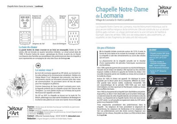 Chapelle Notre-Dame de Locmaria Chapelle Notre-Dame de Locmaria