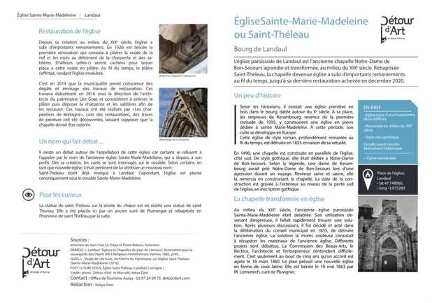 Eglise Sainte-Marie Madeleine et Saint-Théleau