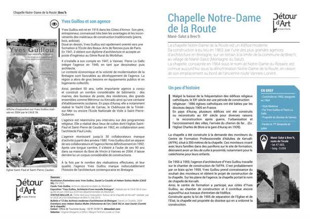 Chapelle Notre-Dame de la Route Chapelle Notre-Dame de la Route