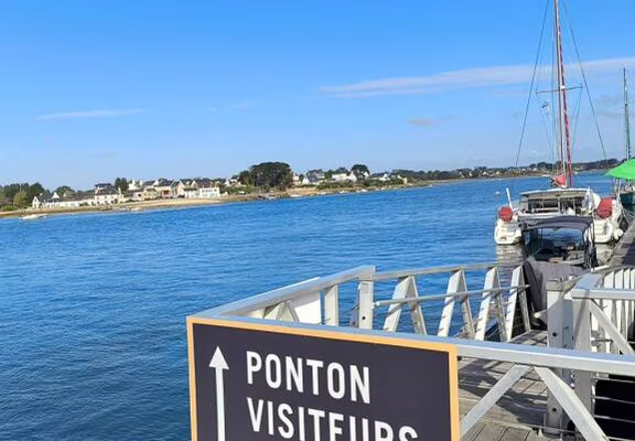 Ria-Etel-ponton-visiteur-sortie-rivière-croisiere-privative-confort- ST CADO-