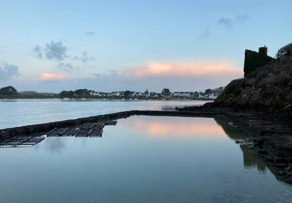 Belz- Larmor Ostrea - Vue sur les bassins