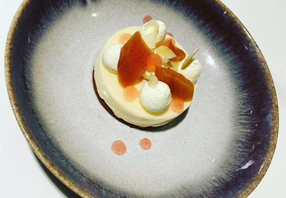 La belle Epoque - Entremet rhubarbe & amandes